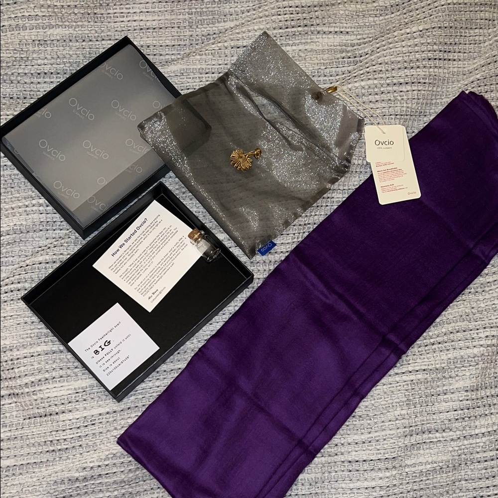Purple Silk Scarf